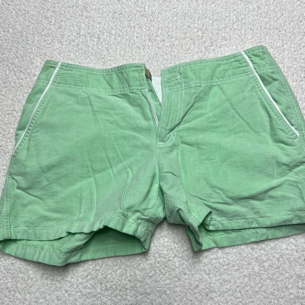 Columbia Green Bermuda Shorts Lightweight Cotton Blend